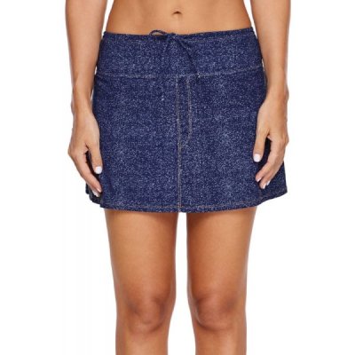 Blue Denim Look Swim Skirt